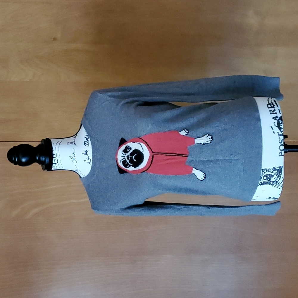 Banana Republic "I Pug U" Crewneck Sweater, XS/S, NWOT